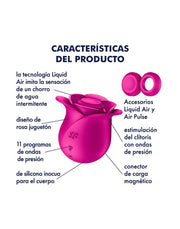 Satisfyer - Pro 2 Modern Blossom - Luchtdruk Vibrator - Roze-Laced-up.nl