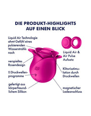 Satisfyer - Pro 2 Modern Blossom - Luchtdruk Vibrator - Roze-Laced-up.nl