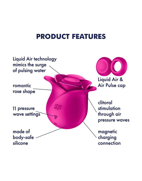 Satisfyer - Pro 2 Modern Blossom - Luchtdruk Vibrator - Roze-Laced-up.nl