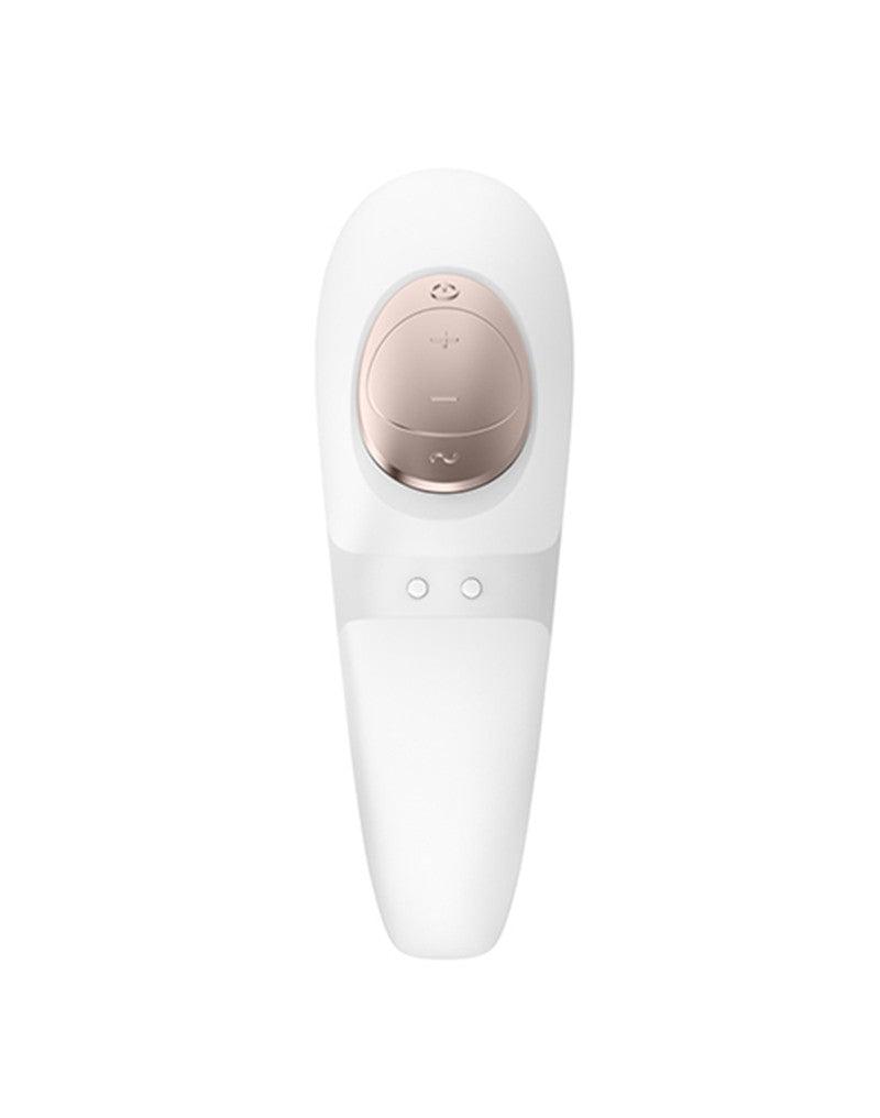 Satisfyer - Pro 4 Couples - Luchtdruk Vibrator voor Koppels - Wit/Brons-Laced-up.nl