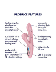 Satisfyer - Pro+ G-Spot Generation 2 - Luchtdruk Rabbit Vibrator - Roze-Erotiekvoordeel.nl