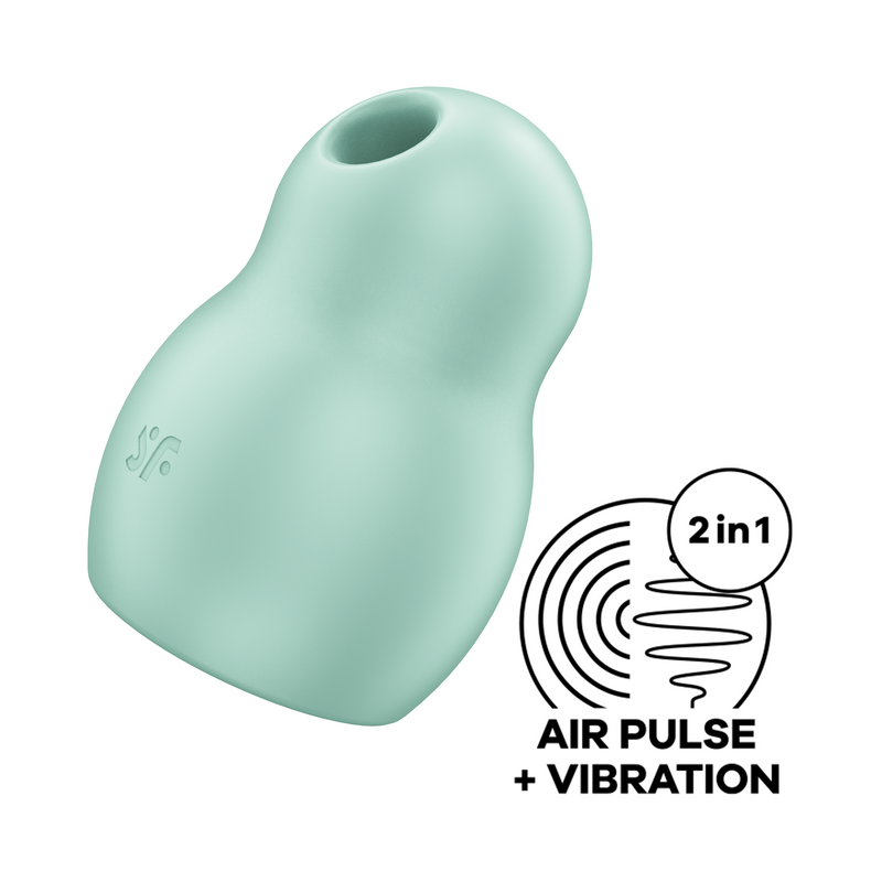 Satisfyer Pro To Go 1 - Luchtdruk Vibrator - Vibrator voor op Reis - Mintgroen-Erotiekvoordeel.nl