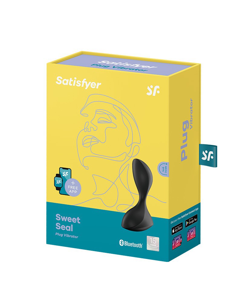 Satisfyer - Sweet Seal - Anaal Vibrator Met App Control - Zwart-Laced-up.nl