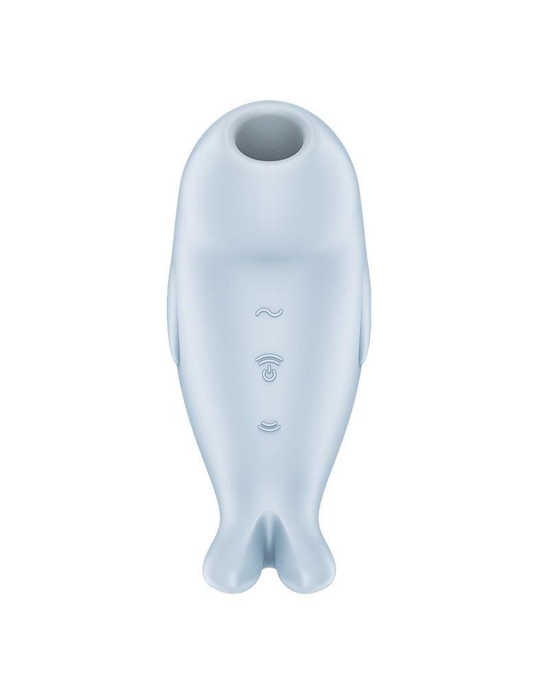 Satisfyer - Seal You Soon - Luchtdruk Vibrator met Vibratie - Lichtblauw-Laced-up.nl
