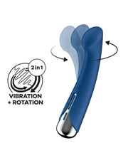 Satisfyer - Spinning G-Spot 1 - Vibrerende en Roterende G-Spot Vibrator - Blauw-Laced-up.nl
