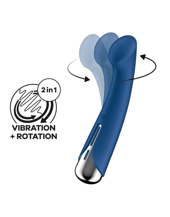Satisfyer - Spinning G-Spot 1 - Vibrerende en Roterende G-Spot Vibrator - Blauw-Laced-up.nl