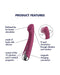 Satisfyer - Spinning G-Spot 1 - Vibrerende en Roterende G-Spot Vibrator - Rood-Laced-up.nl
