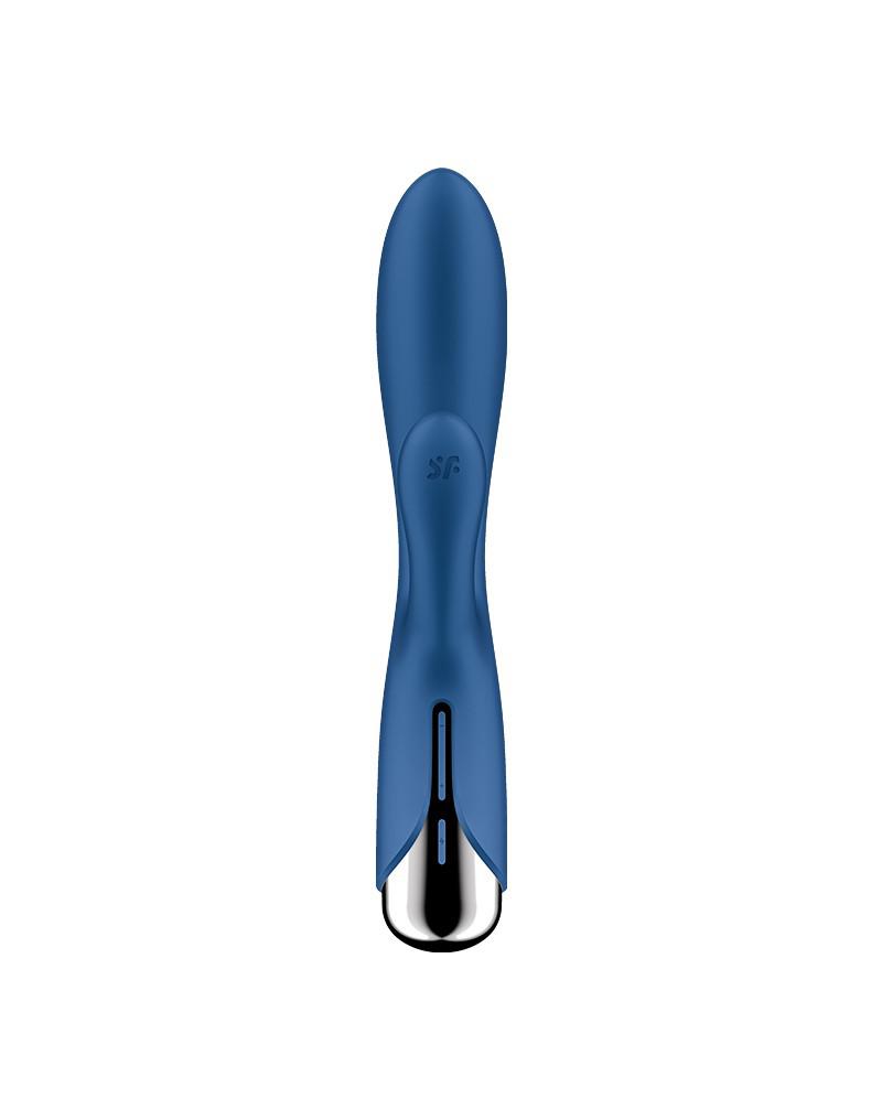 Satisfyer - Spinning Rabbit 1 - Roterende en Vibrerende Rabbit Vibrator - Blauw-Laced-up.nl