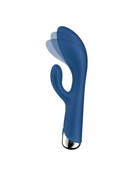 Satisfyer - Spinning Rabbit 1 - Roterende en Vibrerende Rabbit Vibrator - Blauw-Laced-up.nl