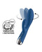Satisfyer - Spinning Rabbit 1 - Roterende en Vibrerende Rabbit Vibrator - Blauw-Laced-up.nl