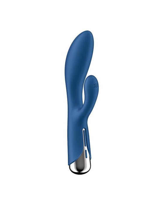 Satisfyer - Spinning Rabbit 1 - Roterende en Vibrerende Rabbit Vibrator - Blauw-Laced-up.nl
