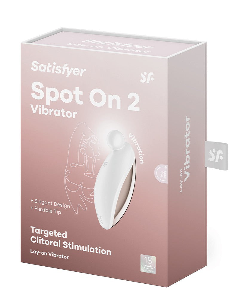 Satisfyer - Spot On 2 - Pinpoint Vibrator - Wit-Erotiekvoordeel.nl