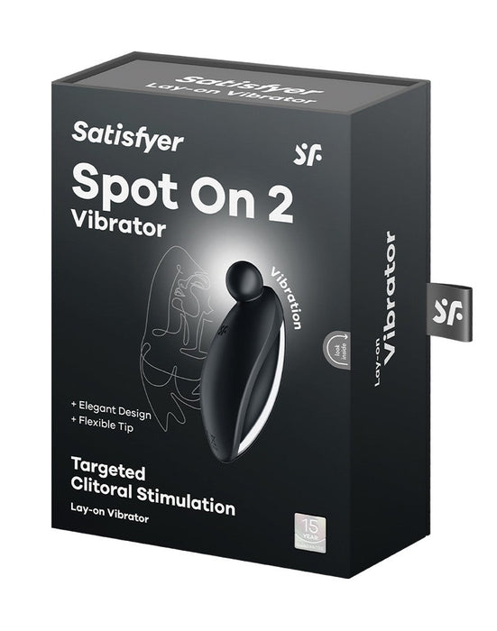 Satisfyer - Spot On 2 - Pinpoint Vibrator - Zwart-Erotiekvoordeel.nl