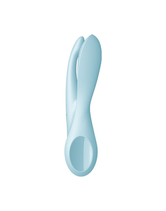 Satisfyer - Threesome 1 - Multi Vibrator Met 3 Voelsprieten - Lichtblauw-Laced-up.nl