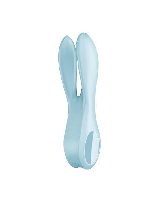 Satisfyer - Threesome 1 - Multi Vibrator Met 3 Voelsprieten - Lichtblauw-Laced-up.nl