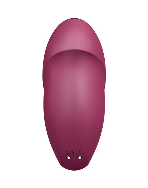 Satisfyer - Tap & Climax 1 - Vibrerende Clitoris Vibrator met Tik/Tapping Functie - Rood-Erotiekvoordeel.nl