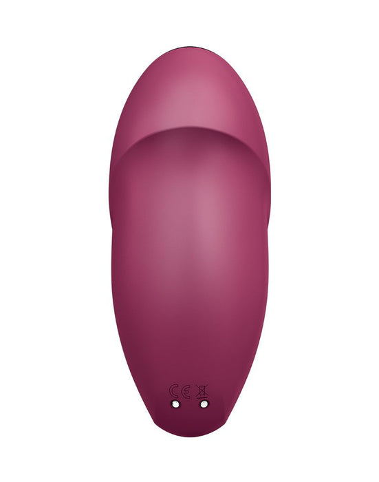 Satisfyer - Tap & Climax 1 - Vibrerende Clitoris Vibrator met Tik/Tapping Functie - Rood-Erotiekvoordeel.nl