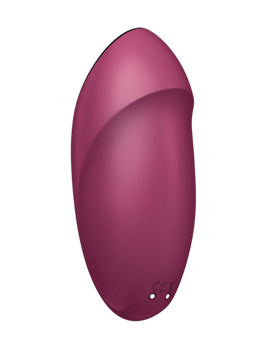 Satisfyer - Tap & Climax 1 - Vibrerende Clitoris Vibrator met Tik/Tapping Functie - Rood-Erotiekvoordeel.nl