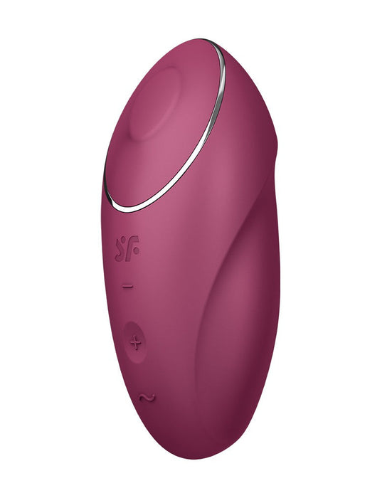 Satisfyer - Tap & Climax 1 - Vibrerende Clitoris Vibrator met Tik/Tapping Functie - Rood-Erotiekvoordeel.nl