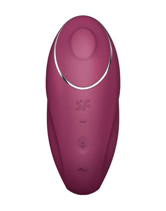 Satisfyer - Tap & Climax 1 - Vibrerende Clitoris Vibrator met Tik/Tapping Functie - Rood-Erotiekvoordeel.nl