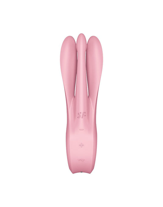 Satisfyer - Threesome 1 - Multi Vibrator Met 3 Voelsprieten - Licht Roze-Laced-up.nl