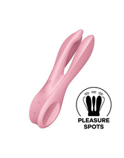 Satisfyer - Threesome 1 - Multi Vibrator Met 3 Voelsprieten - Licht Roze-Laced-up.nl