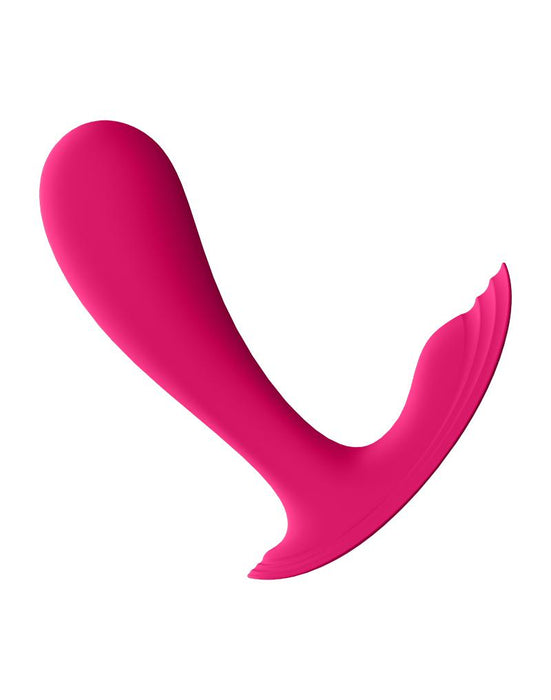 Satisfyer - Top Secret - Draagbare Vibrator Met Anaal Stimulator Roze-Laced-up.nl