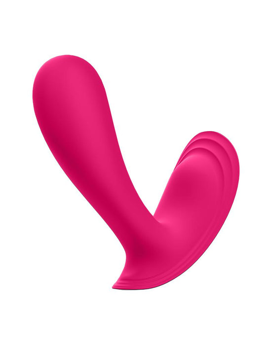 Satisfyer - Top Secret - Draagbare Vibrator Met Anaal Stimulator Roze-Laced-up.nl