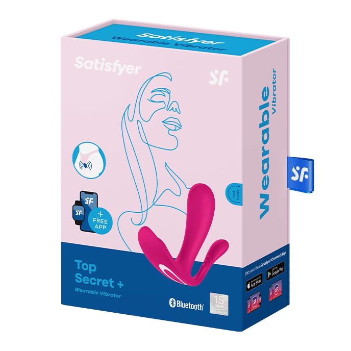 Satisfyer - Top Secret Plus - Draagbare Vibrator Met Anaal Stimulator - Roze-Laced-up.nl
