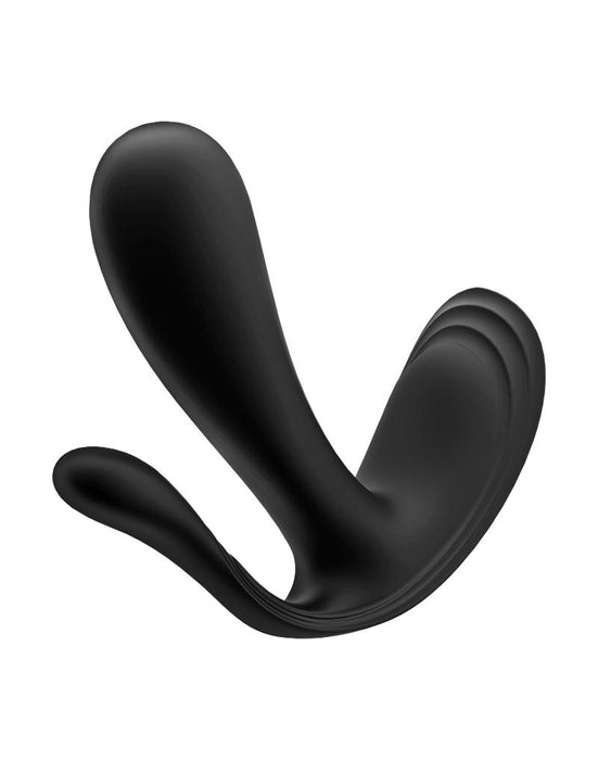 Satisfyer - Top Secret Plus - Draagbare Vibrator Met Anaal Stimulator - Zwart-Laced-up.nl