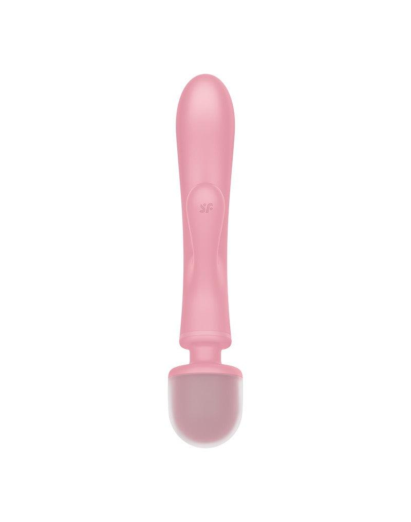 Satisfyer - Triple Lover - 2-in-1 Wand en Rabbit Vibrator - Roze-Laced-up.nl