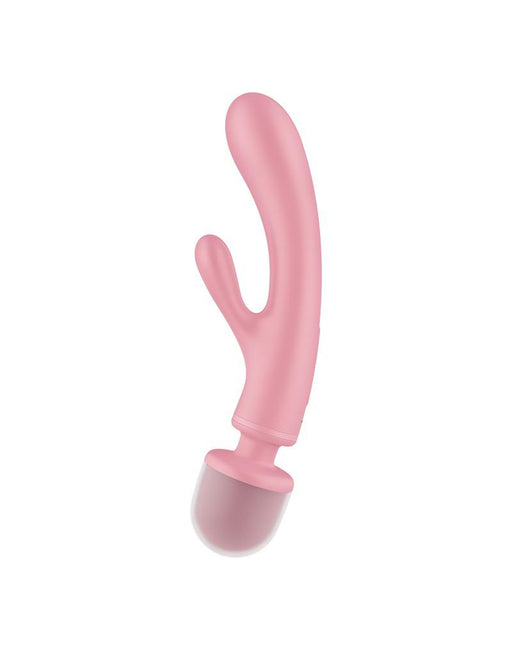 Satisfyer - Triple Lover - 2-in-1 Wand en Rabbit Vibrator - Roze-Laced-up.nl