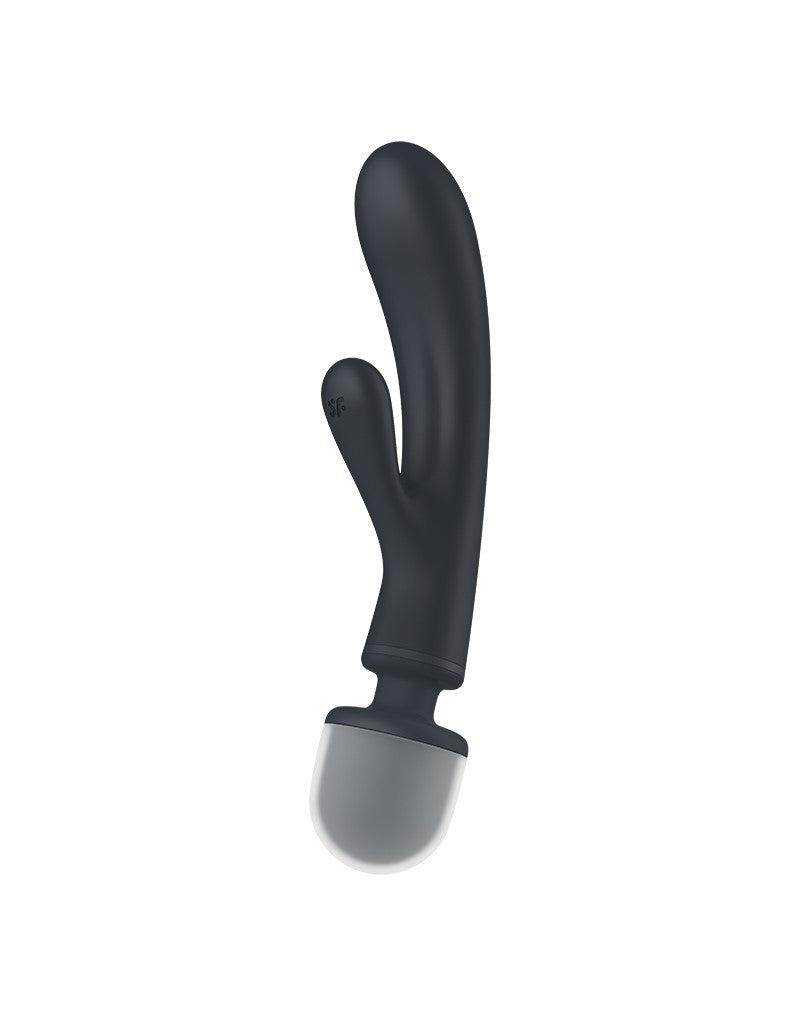 Satisfyer - Triple Lover - 2-in-1 Wand en Rabbit Vibrator - Zwart-Laced-up.nl