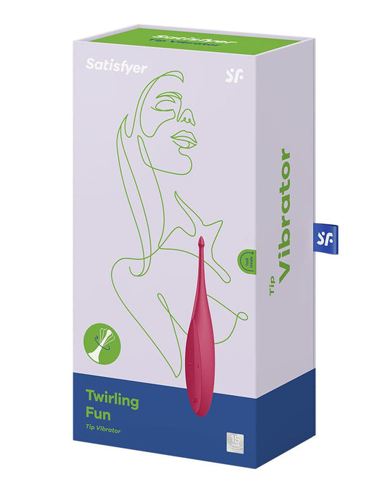 Satisfyer - Twirling Fun - Pinpoint Vibrator - Rood-Laced-up.nl
