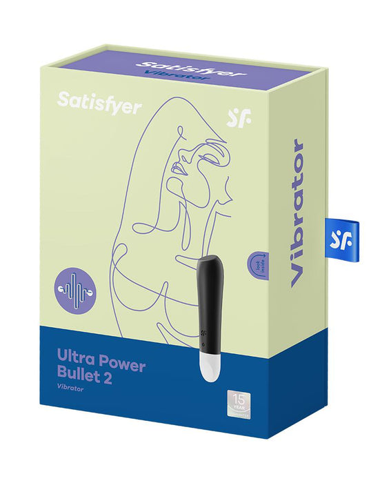 Satisfyer - Ultra Power Bullet 2 - Bullet Vibrator - Zwart-Laced-up.nl