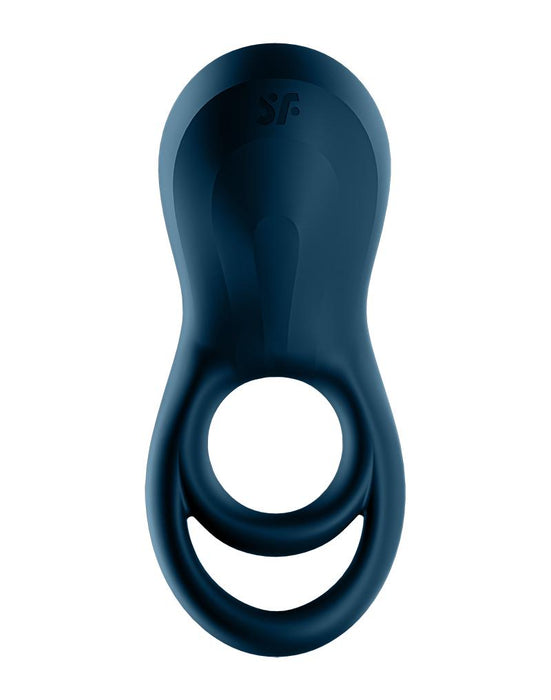 Satisfyer - Vibrerende Cockring Met Partner Stimulator - Koppel Vibrator Epic Duo - Blauw-Laced-up.nl