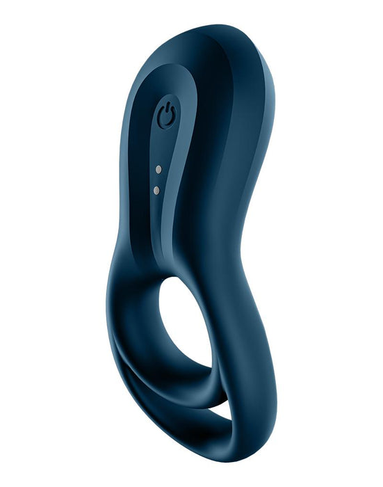 Satisfyer - Vibrerende Cockring Met Partner Stimulator - Koppel Vibrator Epic Duo - Blauw-Laced-up.nl