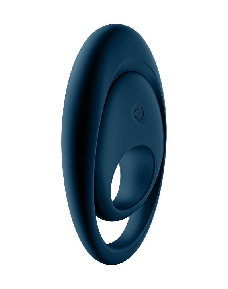 Satisfyer - Vibrerende Cockring Met Partner Stimulator - Koppel Vibrator Glorious Duo - Blauw-Laced-up.nl