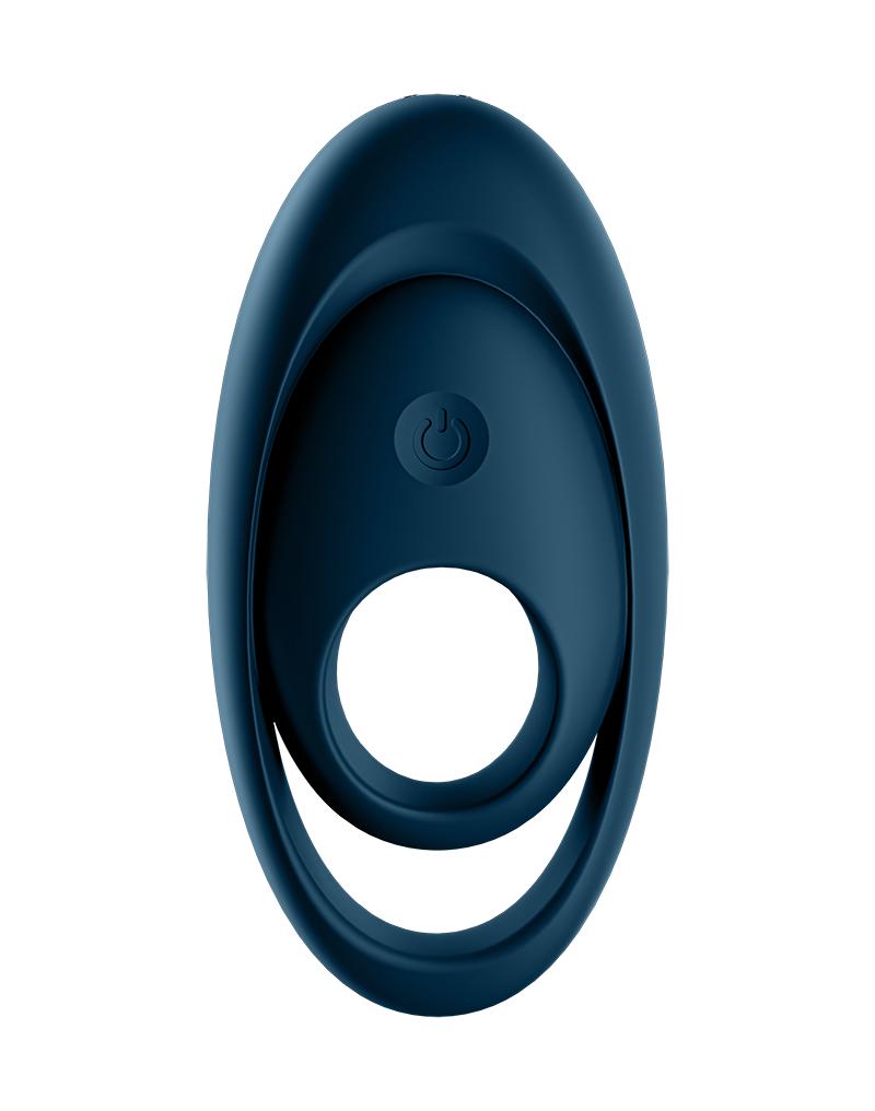 Satisfyer - Vibrerende Cockring Met Partner Stimulator - Koppel Vibrator Glorious Duo - Blauw-Laced-up.nl