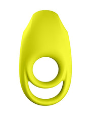 Satisfyer - Vibrerende Cockring Met Partner Stimulator - Koppel Vibrator Spectacular Duo - Geel-Laced-up.nl