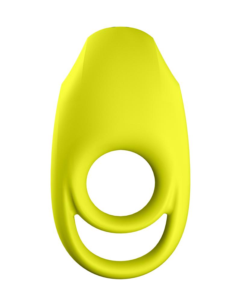 Satisfyer - Vibrerende Cockring Met Partner Stimulator - Koppel Vibrator Spectacular Duo - Geel-Laced-up.nl