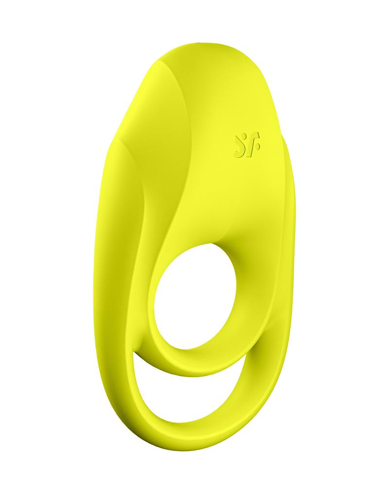 Satisfyer - Vibrerende Cockring Met Partner Stimulator - Koppel Vibrator Spectacular Duo - Geel-Laced-up.nl
