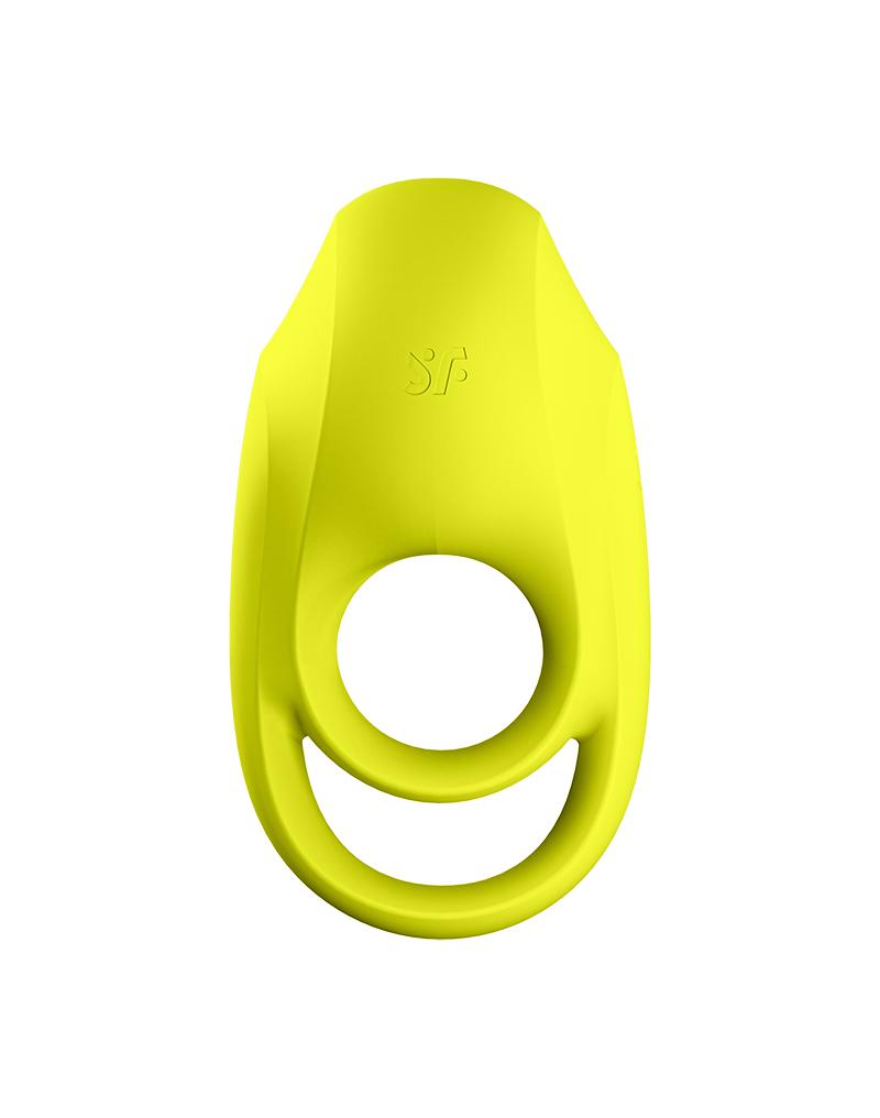 Satisfyer - Vibrerende Cockring Met Partner Stimulator - Koppel Vibrator Spectacular Duo - Geel-Laced-up.nl