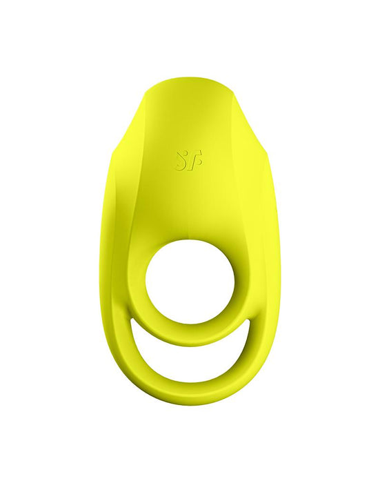 Satisfyer - Vibrerende Cockring Met Partner Stimulator - Koppel Vibrator Spectacular Duo - Geel-Laced-up.nl