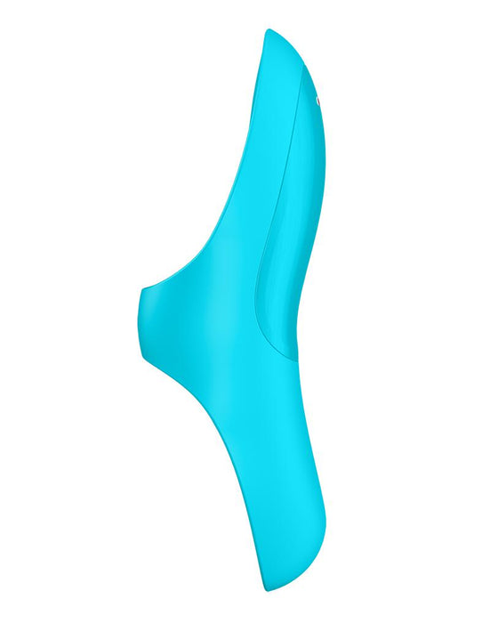 Satisfyer - Vinger Vibrator Teaser - Turquoise-Laced-up.nl