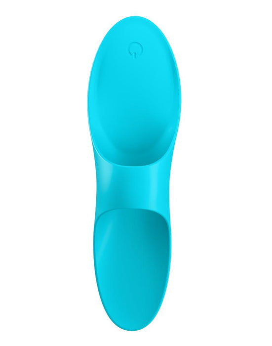 Satisfyer - Vinger Vibrator Teaser - Turquoise-Laced-up.nl