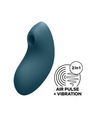 Satisfyer - Vulva Lover 2 - Luchtdruk Vibrator - Blauw-Laced-up.nl