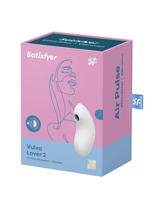 Satisfyer - Vulva Lover - Luchtdruk Vibrator- Wit-Laced-up.nl