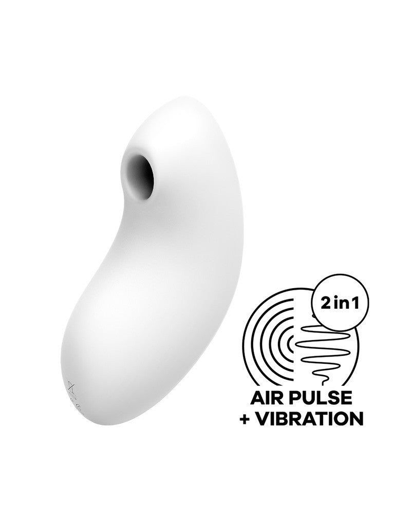 Satisfyer - Vulva Lover - Luchtdruk Vibrator- Wit-Laced-up.nl