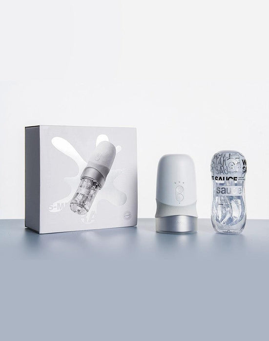 Sauce - Extra Sauce - Elektronische Masturbator Plus White Sauce Masturbator Sleeve - Met 5D Touch Sensor-Laced-up.nl